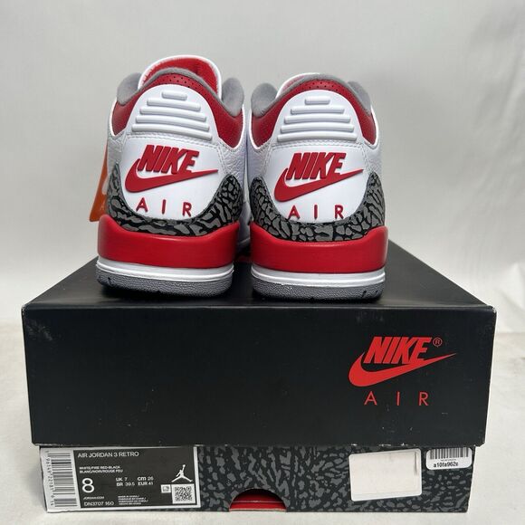 Nike Shoes Air Jordan 3 Retro “Fire Red” 2024 - Picture 4 of 5